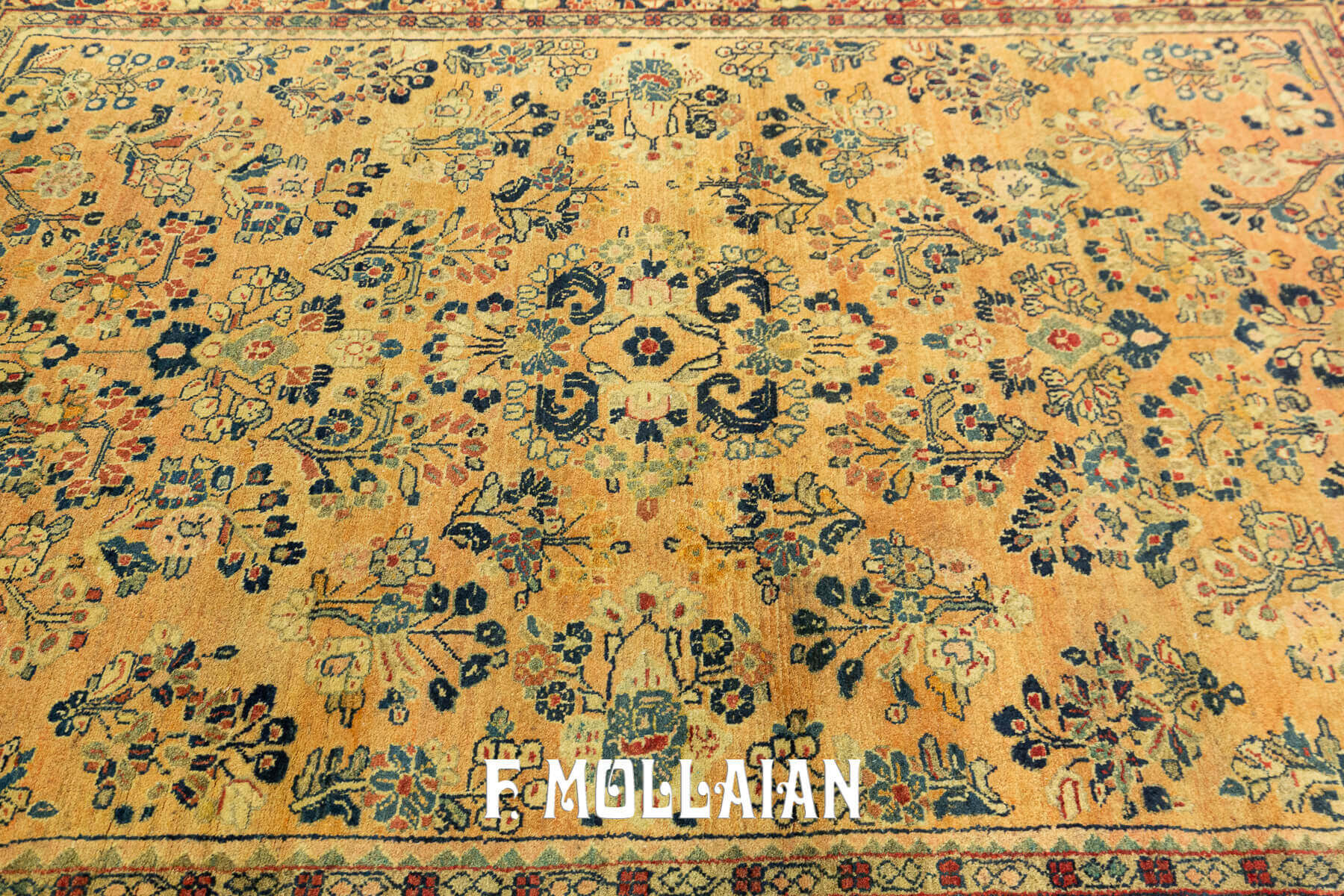 Antique Persian Saruk Rug with Al-Over Floral Field n°:47509604